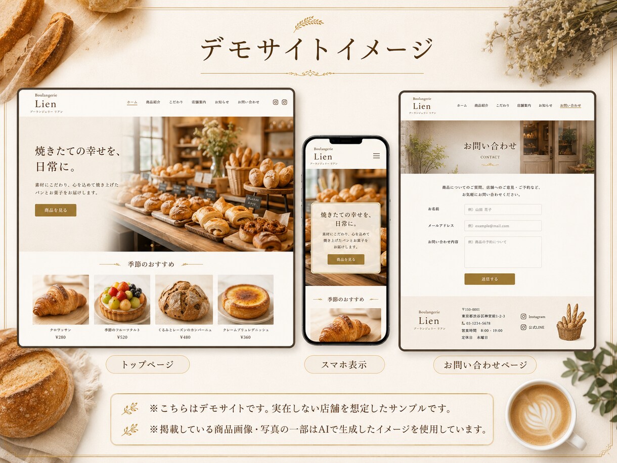 個人・中小企業様向けにWebページを制作します SEO対応のシンプルで見やすいサイトを丁寧に制作します。 イメージ5