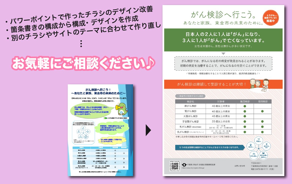 修正無制限！安価で「伝わる」チラシ作ります ごちゃごちゃしないデザインにしたい人におすすめ イメージ4