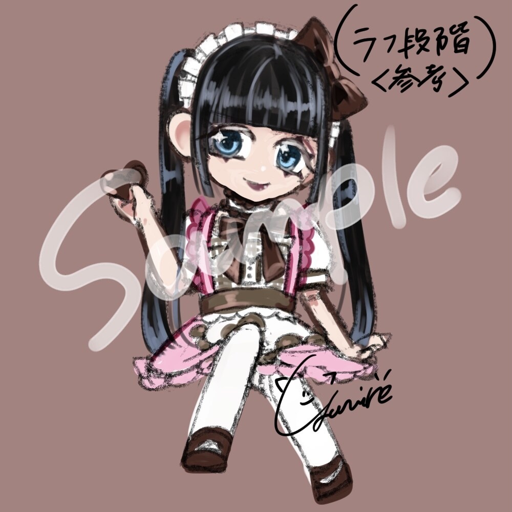 SNS用のかわいい⸜❤︎⸝‍アイコン等の作成します かわいくてポップなイラスト作成(Ｕ・.・Ｕ) イメージ4