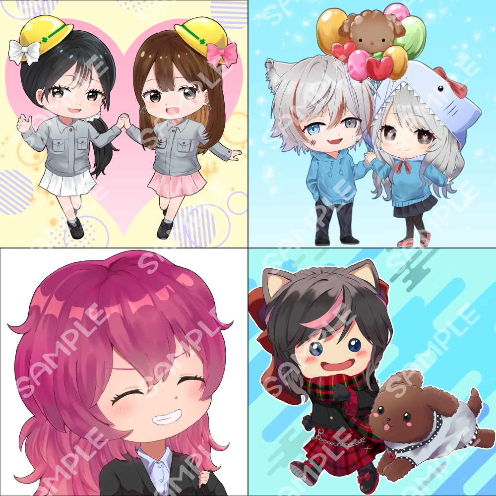短納期！高クオリティ！SNS用ミニキャラ描きます 可愛い・見やすい・使いやすい絵柄のミニキャラを描きます！ イメージ8