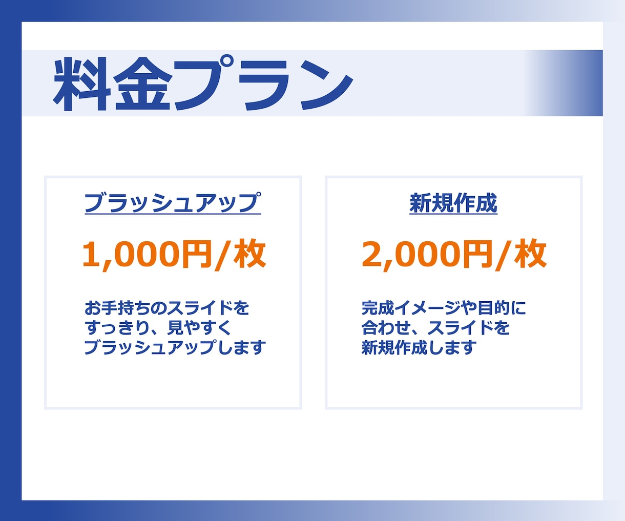 パワポをすっきり・見やすくブラッシュアップします ビジネス向け資料に強み｜わかりやすく伝わる資料を作成 イメージ2