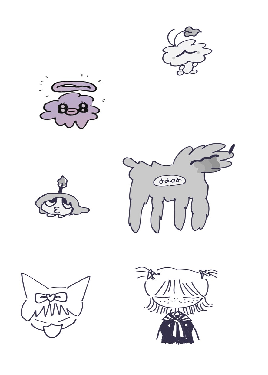 ちいさいイラストを制作します ステッカーなどにも使える可愛らしいイラスト イメージ3