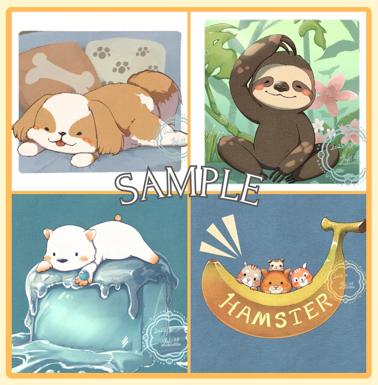 ゆるかわな動物のキャラクターを描きます あなただけのキャラクターをアイコンやイラストに！商用利用〇！ イメージ4