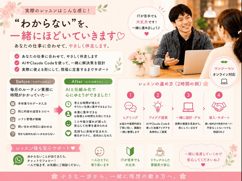 チームのClaude Code業務改善教えます 部署の「またこの作業か」をAIで終わらせましょう イメージ3