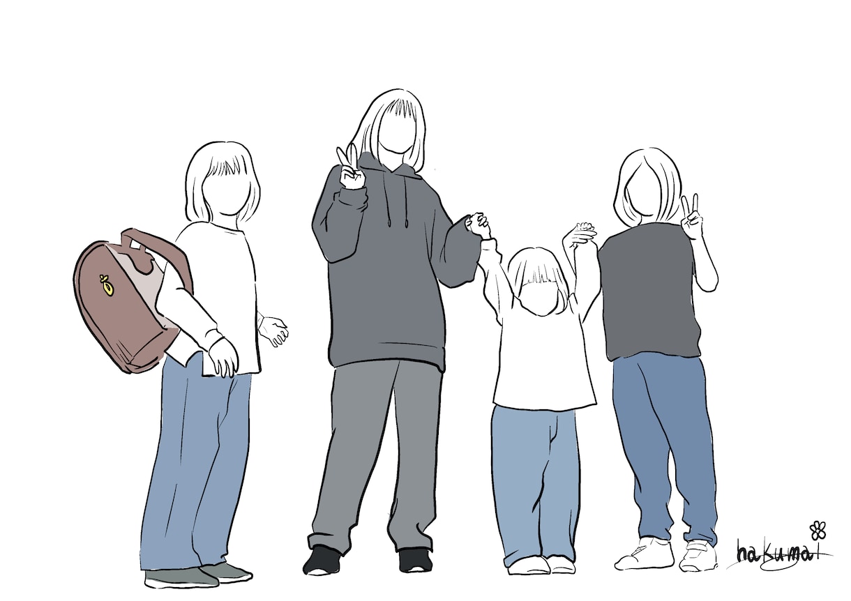 シンプルでオシャレな線画イラストで似顔絵を描きます お写真を元にシンプルな似顔絵を！ イメージ2