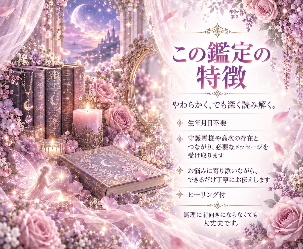 あなたの心に寄り添い、霊視で丁寧に鑑定します 生年月日不要。今のお悩みに必要なメッセージをお届けします イメージ5