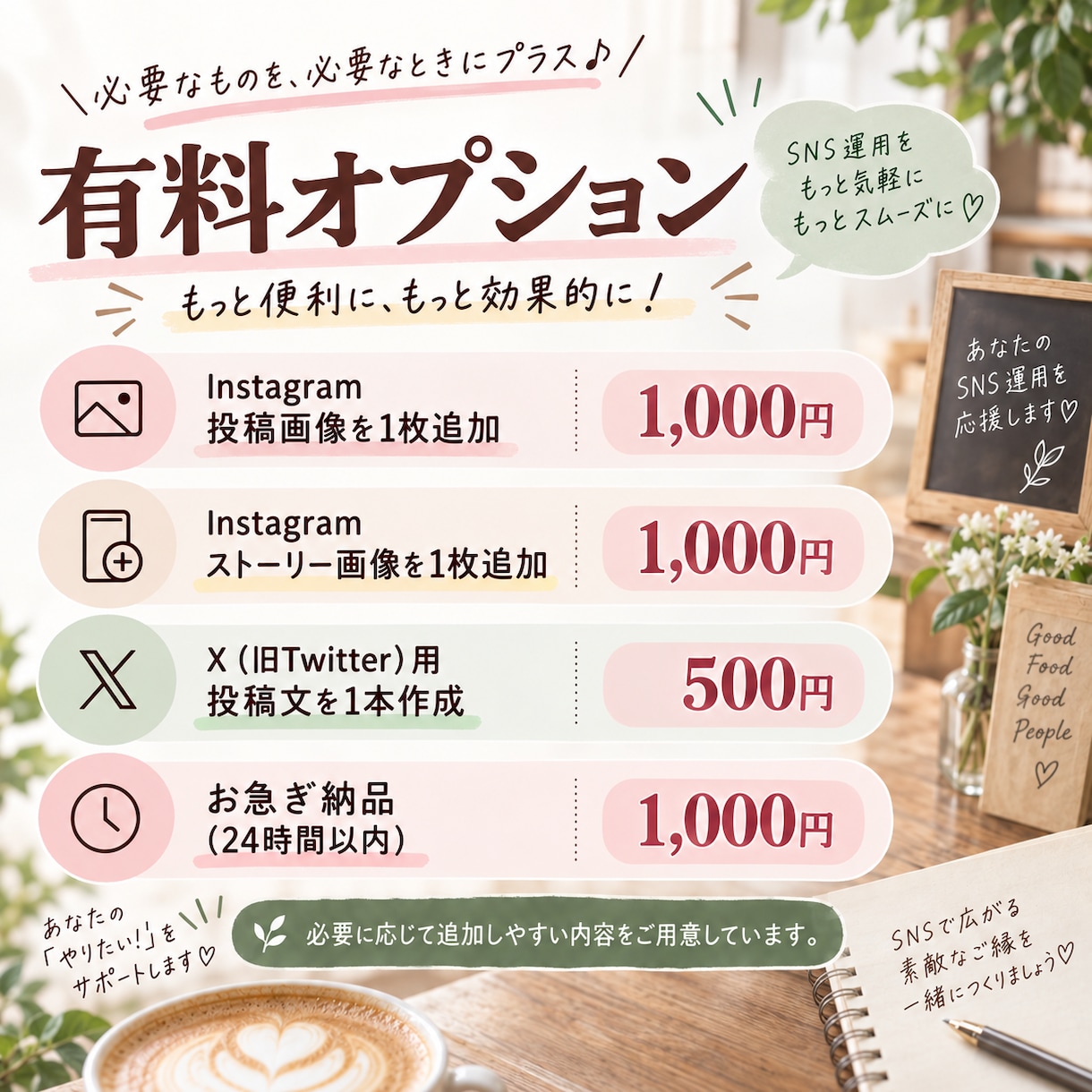 Instagram投稿画像と文章を作成します 写真を送るだけ！店舗SNSの発信をお手伝いします イメージ9