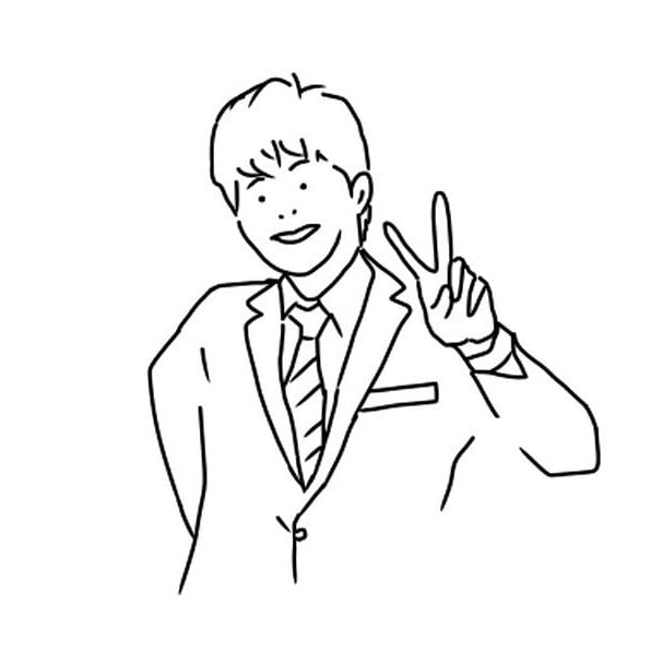 モノクロでシンプルなイラスト描きます \( ˆoˆ )/ アイコンやプレゼントにぜひ！ イメージ3