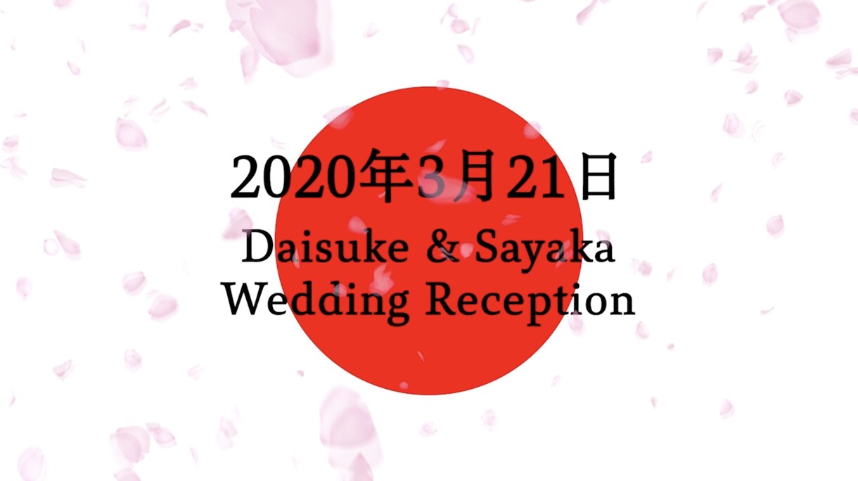 桜吹雪が美しい和装向けオープニングムービー作ります DVD化・送料込み！お手軽価格で必要十分な内容を！ イメージ3