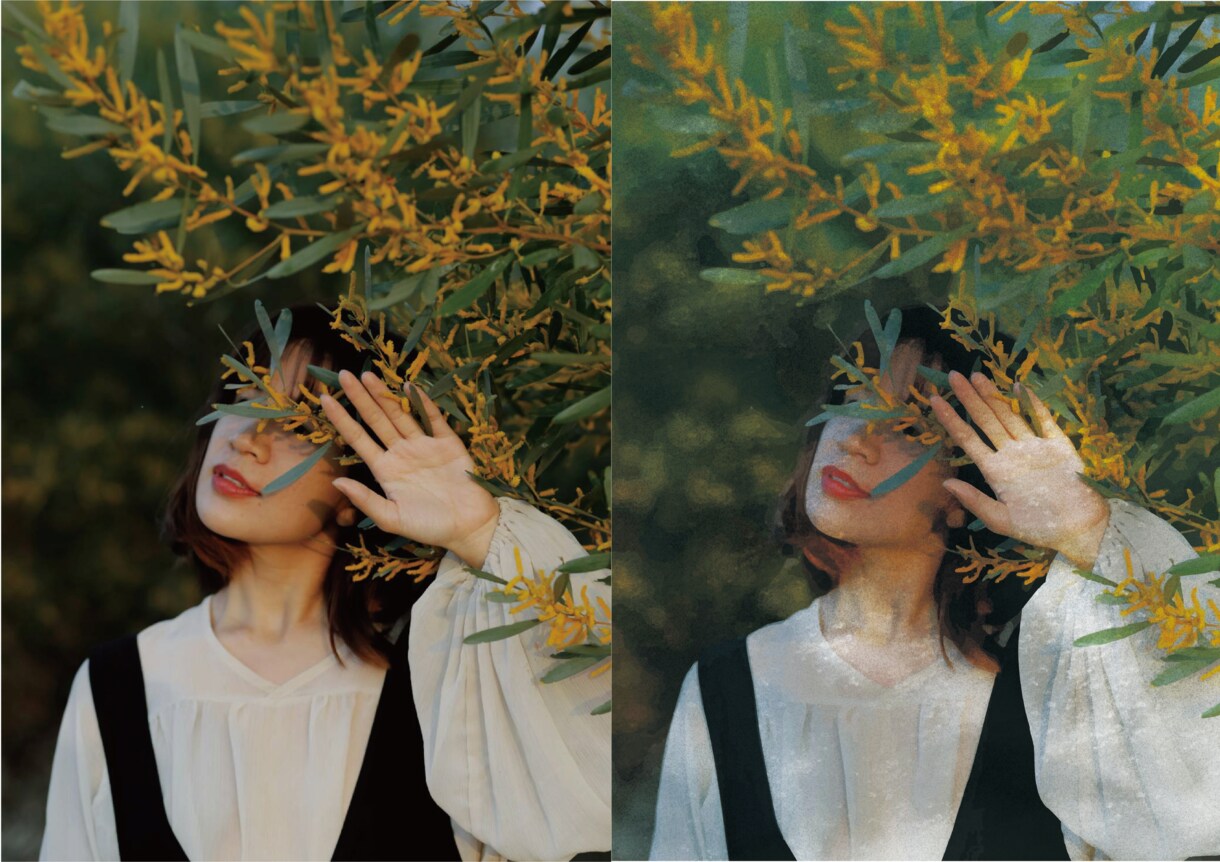 あなたの写真ベクターイラスト化します 水彩画風やモノトーンに加工します イメージ4