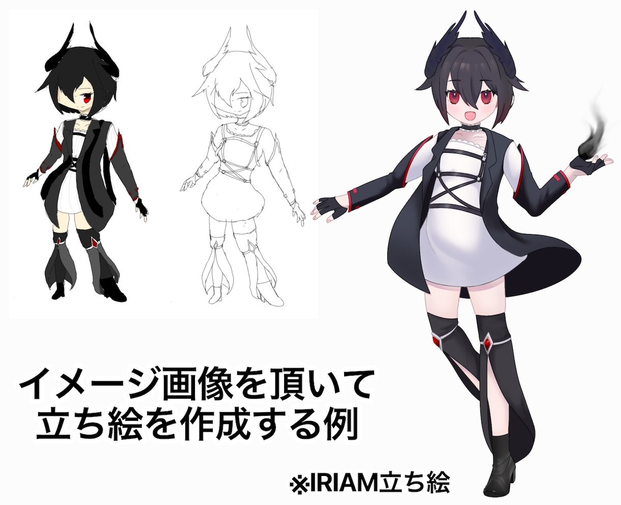 立ち絵、SDキャラ、アイコン作成します 表情差分はパーツ分けをした状態で納品いたします イメージ4