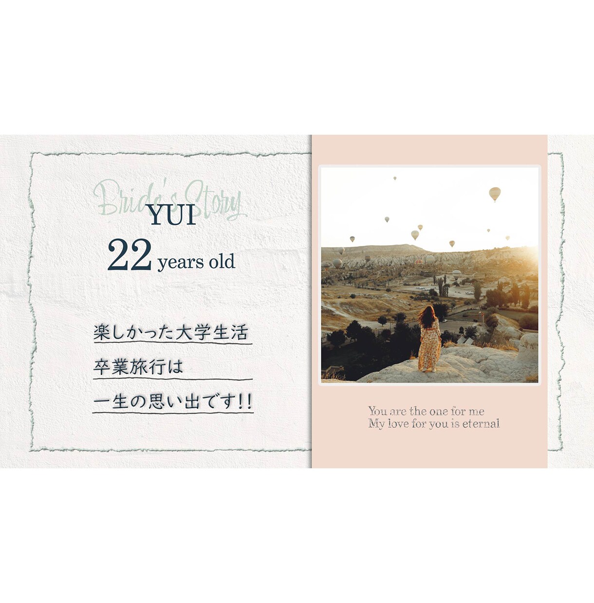 選べるカラー★結婚式プロフィールムービー制作します シンプルで落ち着いた雰囲気のカラーデザインでお洒落な映像に♪ イメージ4