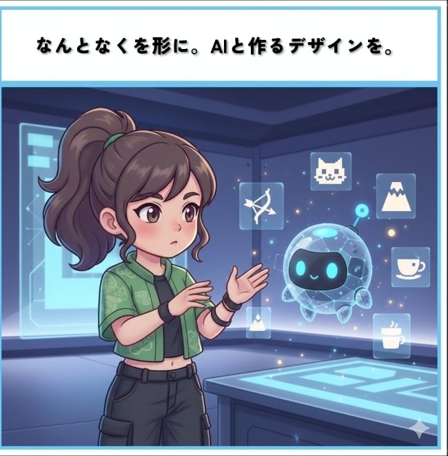 なんとなくを形に。理想のロゴ作ります AIと一緒にあなたの頭の中のロゴを作成します。 イメージ1