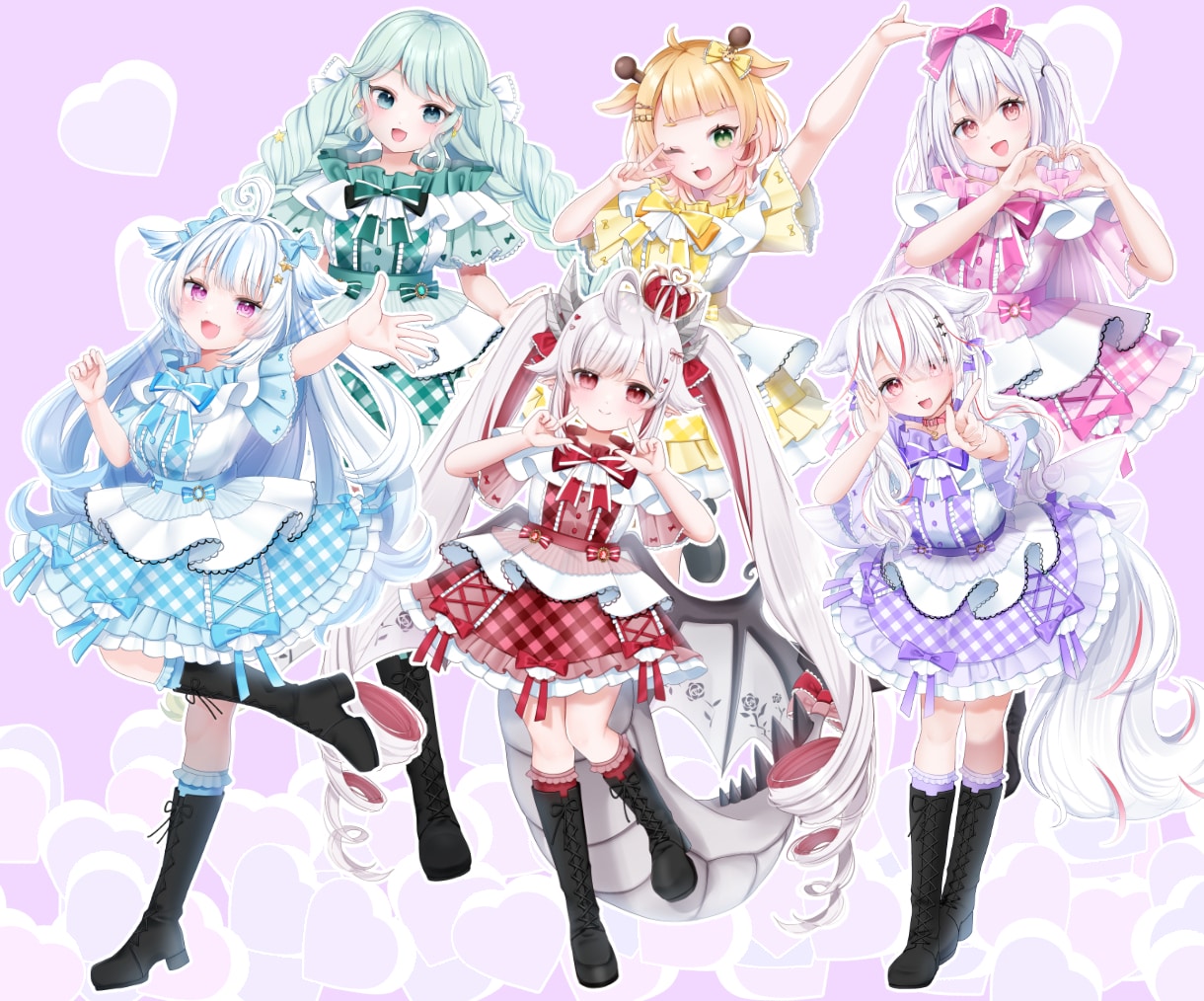 即対応⭐︎可愛い立ち絵イラストを作成します どんなポーズも可愛くお届け！パーツ分けも可能です！ イメージ5