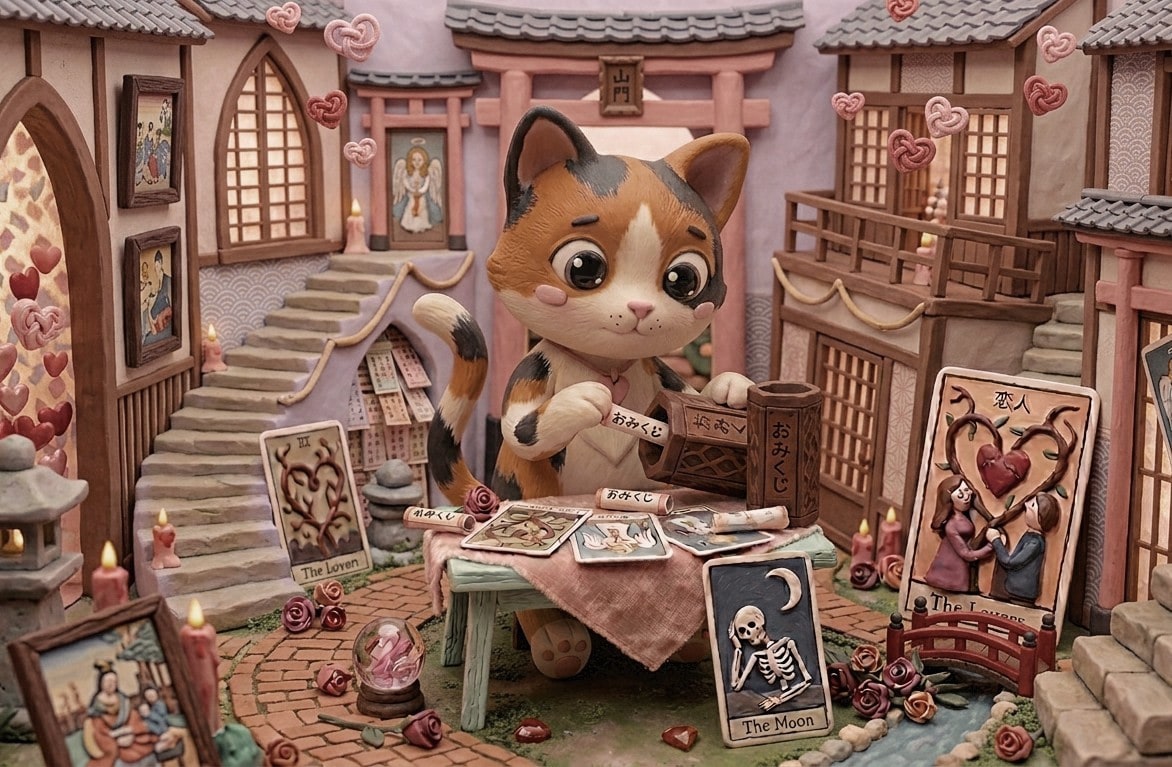おみくじ/明日の運勢うらにゃいます 猫みくじ/全体運/タロット/オラクル イメージ1