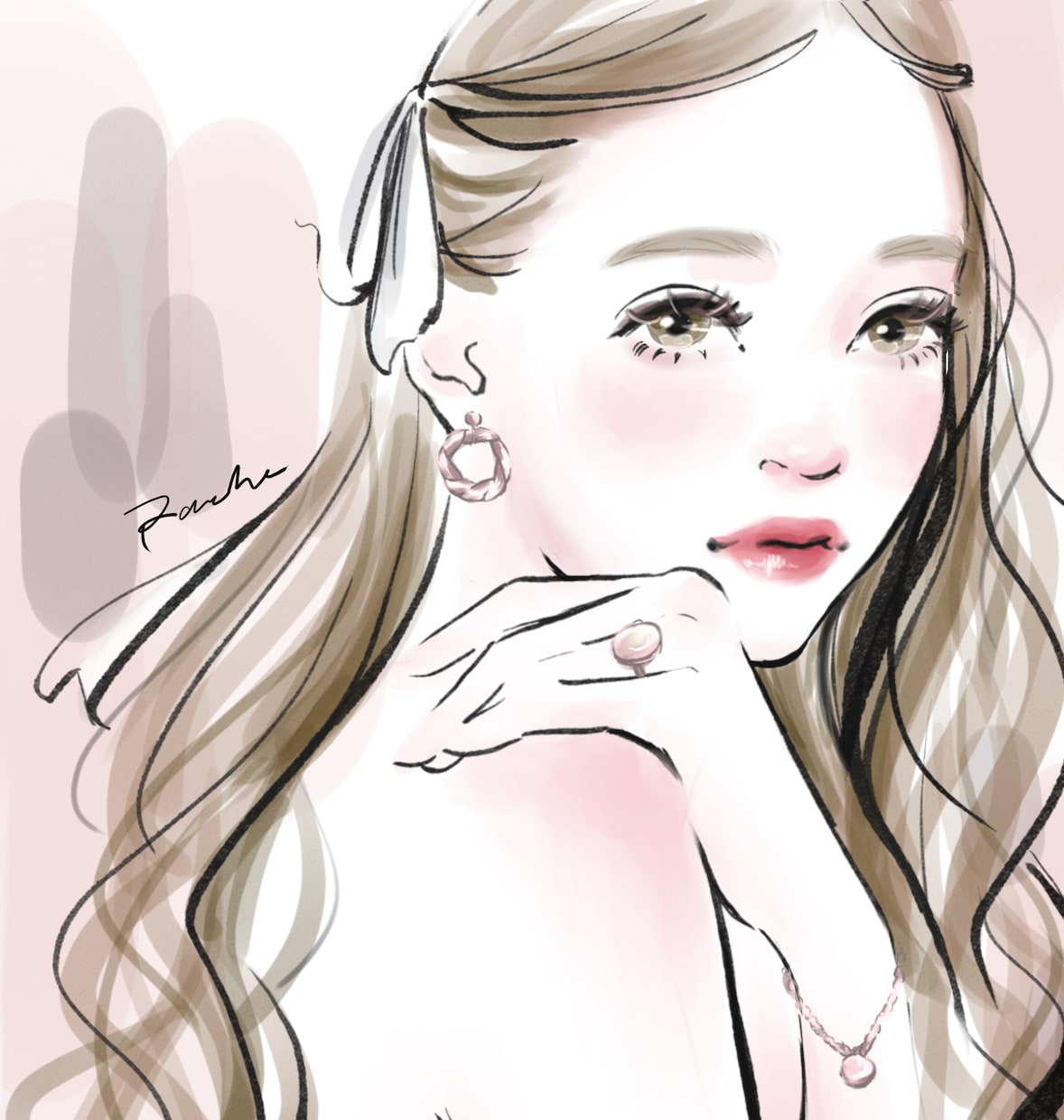 モードでおしゃれなアイコンイラスト描きます 華やか＆美しい！プレゼントにも◎ イメージ1