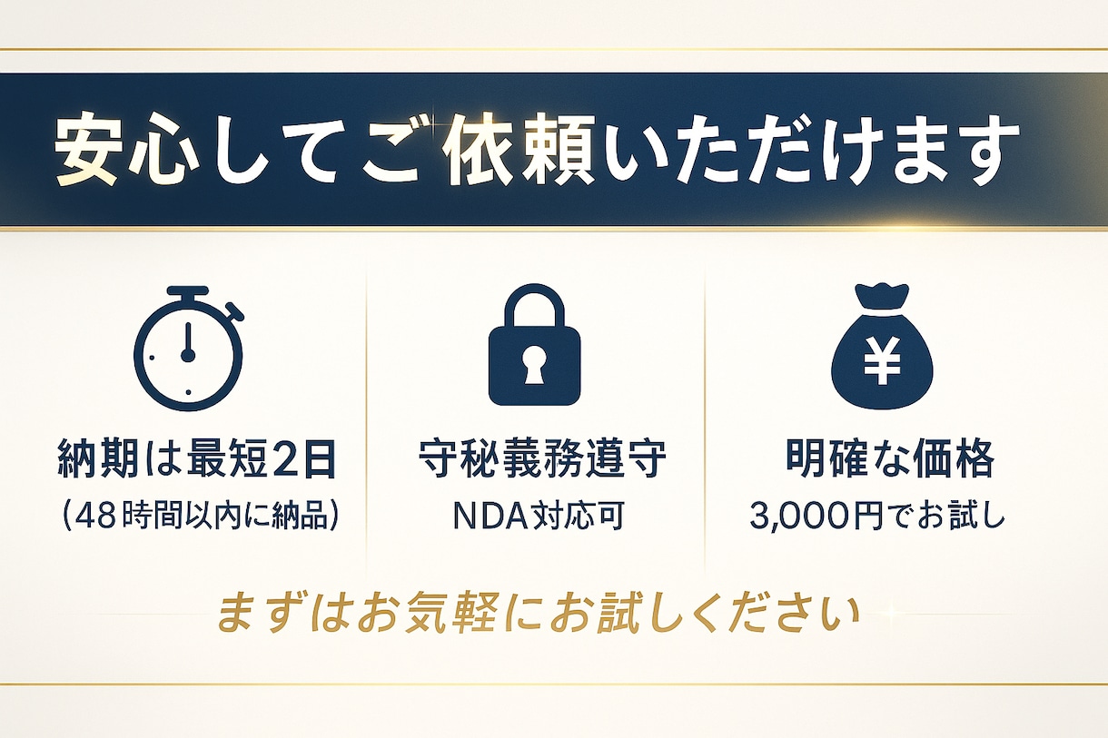 経営者向け会議要約｜即断可能な要点整理します 決定事項とToDoを明確化し経営を加速 イメージ3