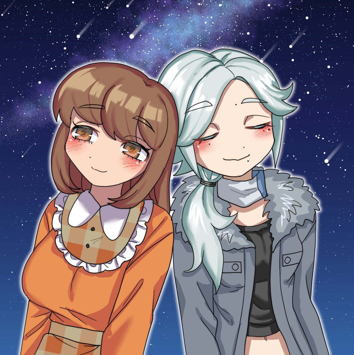 オリジナル、GL、BL、コンビ絵等の２人絵描きます 2名のイラストか、単体イラストを２枚お描きします！ イメージ1
