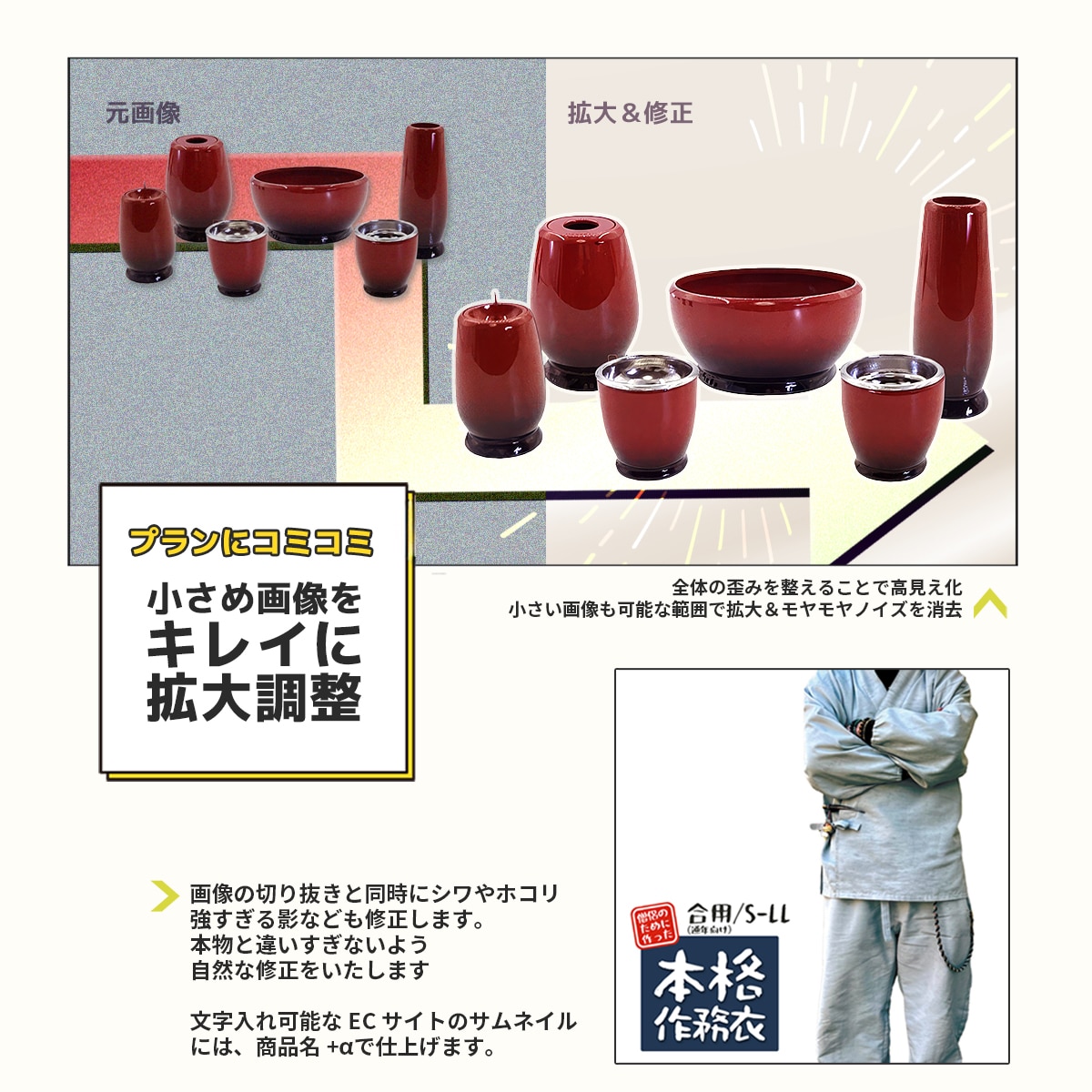 白背景のEC商品用サムネイルを1枚から作成します 白抜き＋文字入れ、すぐに出品できる状態でのお渡しです！ イメージ2