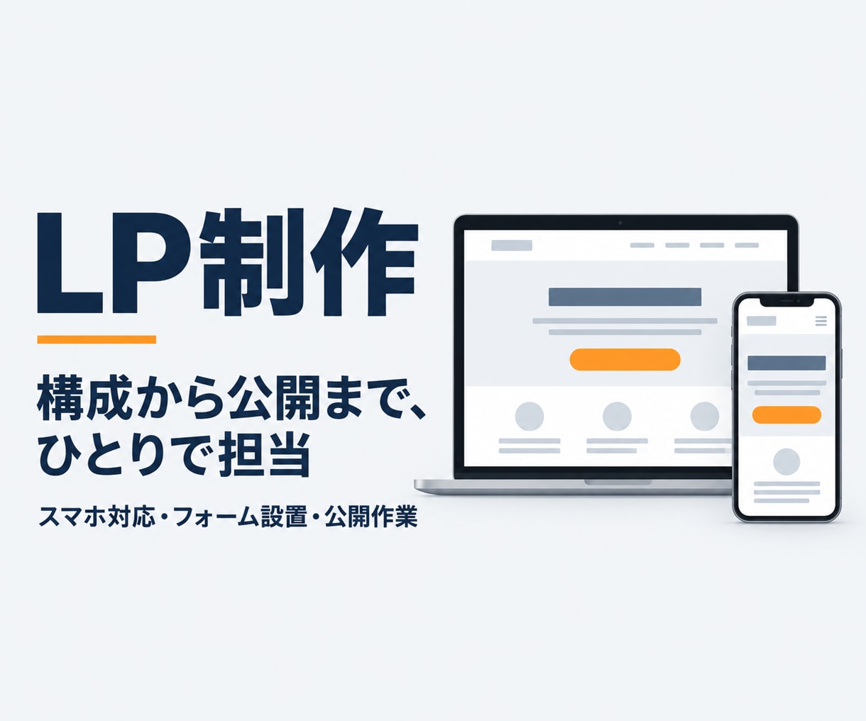 LPの構成案からコーディングまで作ります 店舗を経営していた目線で、売るための構成から考えます イメージ1