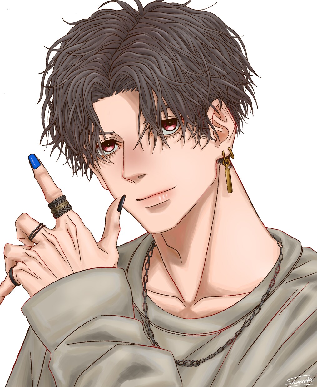 かっこいい・かわいい男性描きます 女性のイラストも良いけど、男性のイラストが好きなあなたに イメージ4