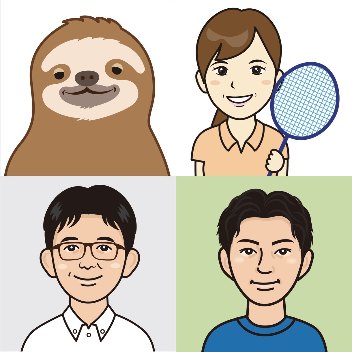 SNS等で使えるアイコン描きます SNSアイコン等オリジナルキャラクターが必要な方へ イメージ2