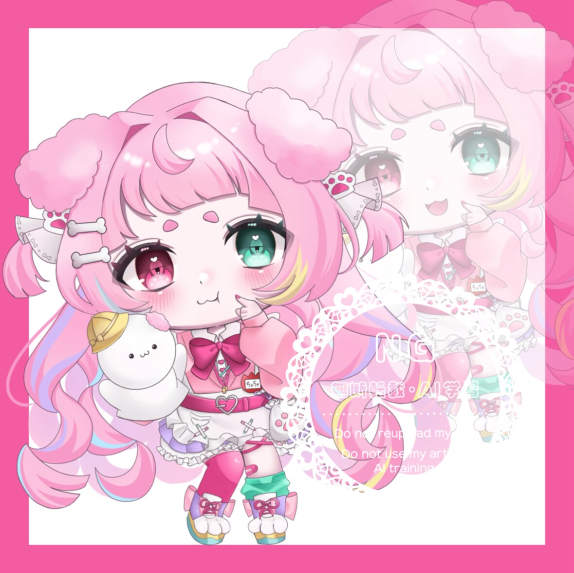 商用利用◎かわいい女の子ミニキャラお描きします 「あなただけのかわいい世界観」を形にします♪ イメージ3