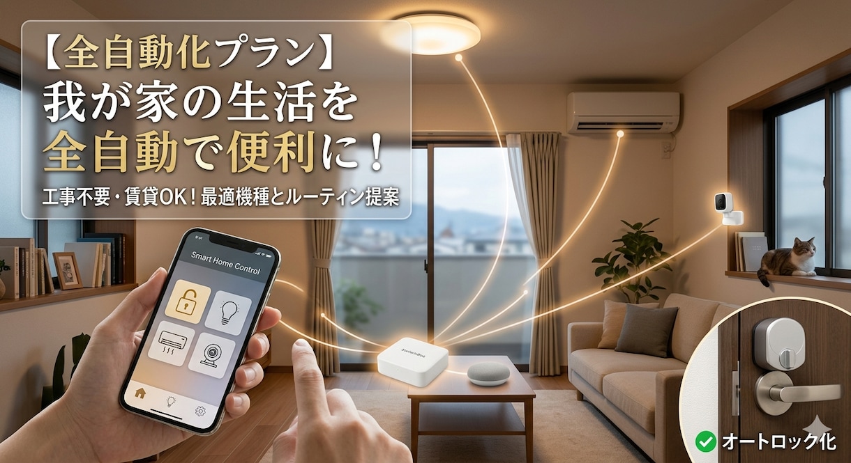 工事不要！家中の家電を全自動化するプラン作ります リモコン操作をゼロに！あなたに最適な自動化プランを提案 イメージ1
