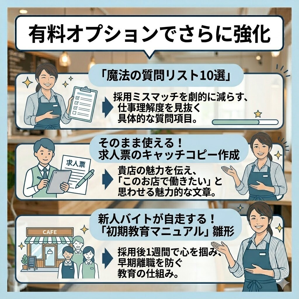 優秀なバイトを採用する極意教えます 「定着率アップ!ミスマッチをなくす、店長直伝の面接手法」 イメージ6