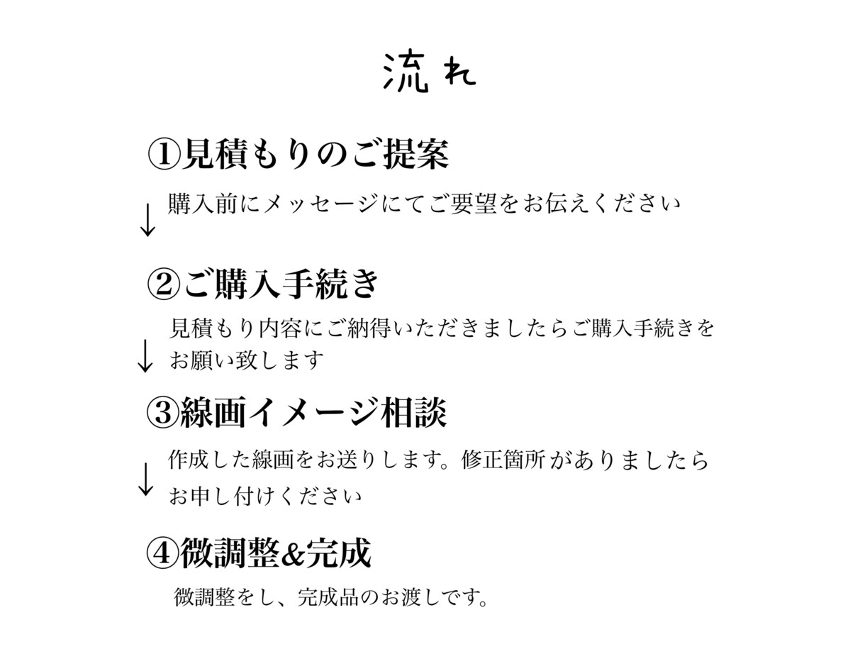 ラフでゆるい線画を制作しております 自分だけの線画を作りませんか？ イメージ9