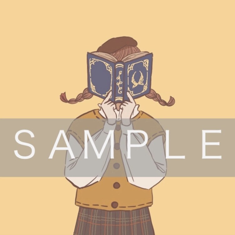 顔を隠すシンプルなイラスト描きます ◎シンプルおしゃれなイラストです◎顔ありも可◎ イメージ2