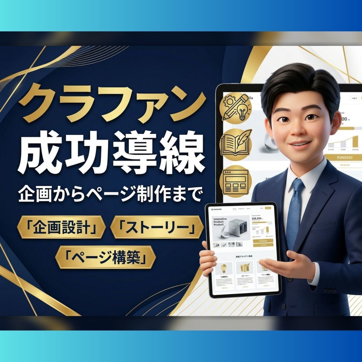 成功へ導く!クラファン企画から制作まで請け負います 美容院のクラファン実績あり。戦略立案からHP構築まで伴走 イメージ1