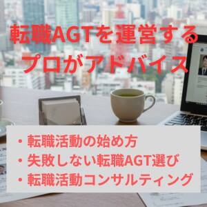 転職活動の進め方、AGTの選び方アドバイスします 大手転職AGTのサービス運営経験に基づいたアドバイスをします イメージ1