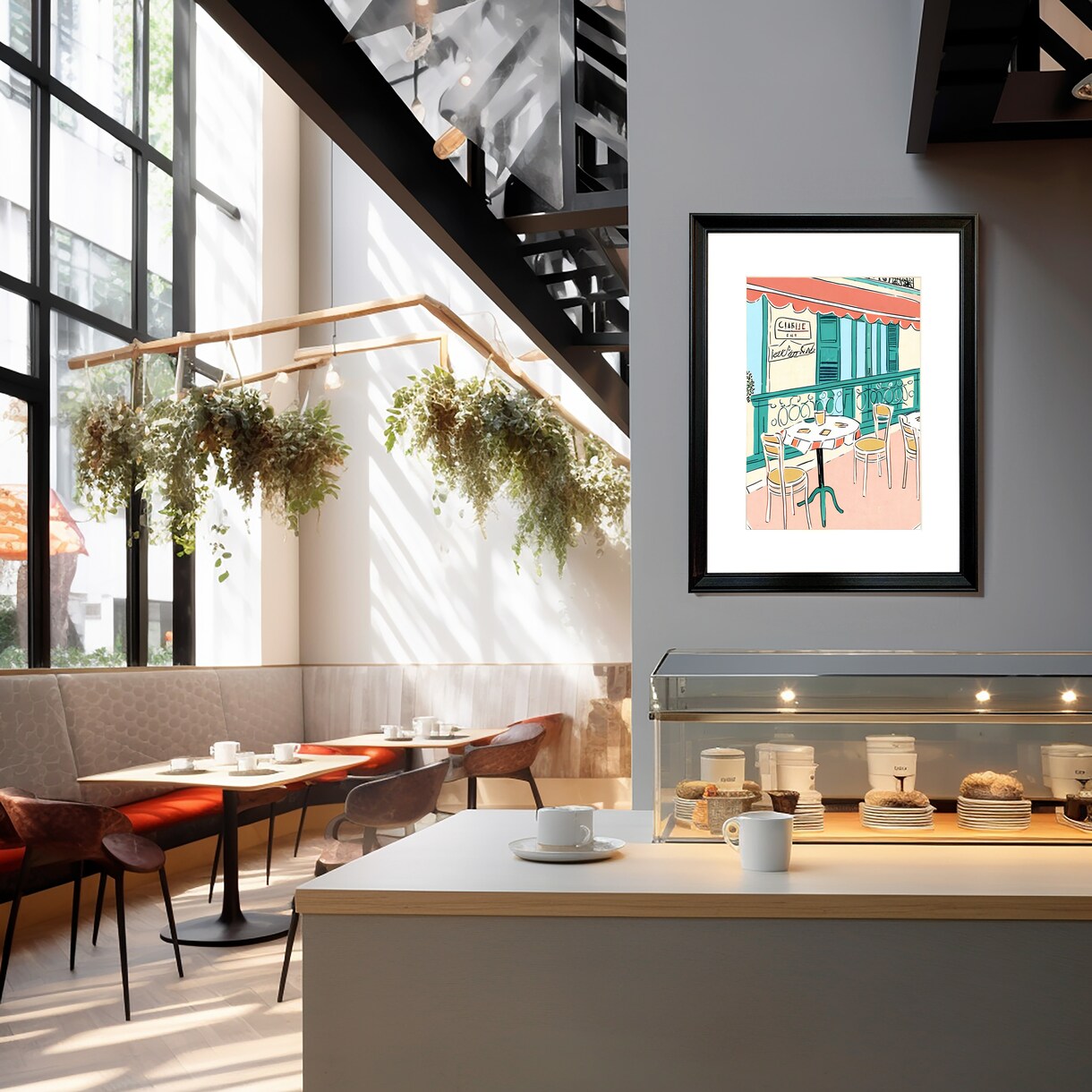 あなただけのオリジナルアートポスターデザインします あなたのカフェやお部屋にあったオリジナルのアートポスター作成 イメージ3