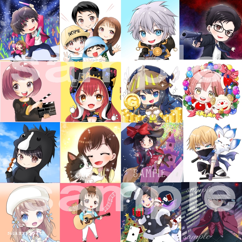 ビジネス、動画配信、グッズなどイラスト描きます x、インスタ、ブログ、YouTubeなどSNSアイコンに イメージ9