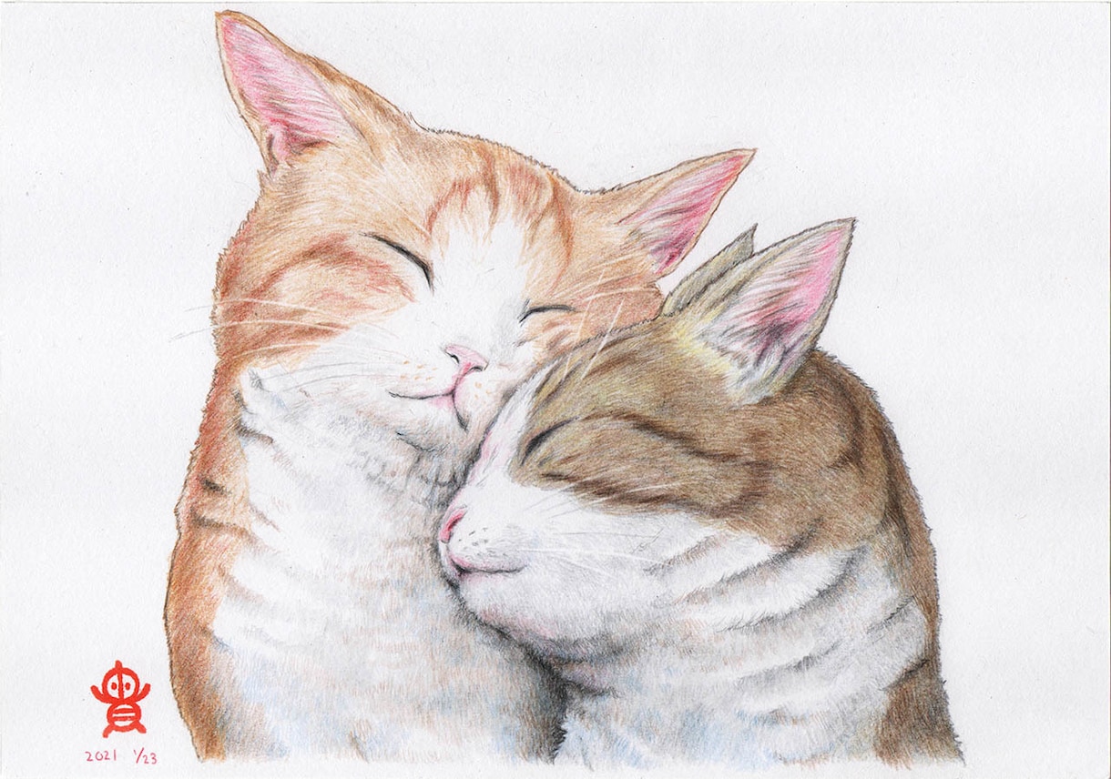 ペット・動物似顔絵お描きします 可愛いペット・動物を鉛筆／色鉛筆でスケッチ風、写実系似顔絵に イメージ2