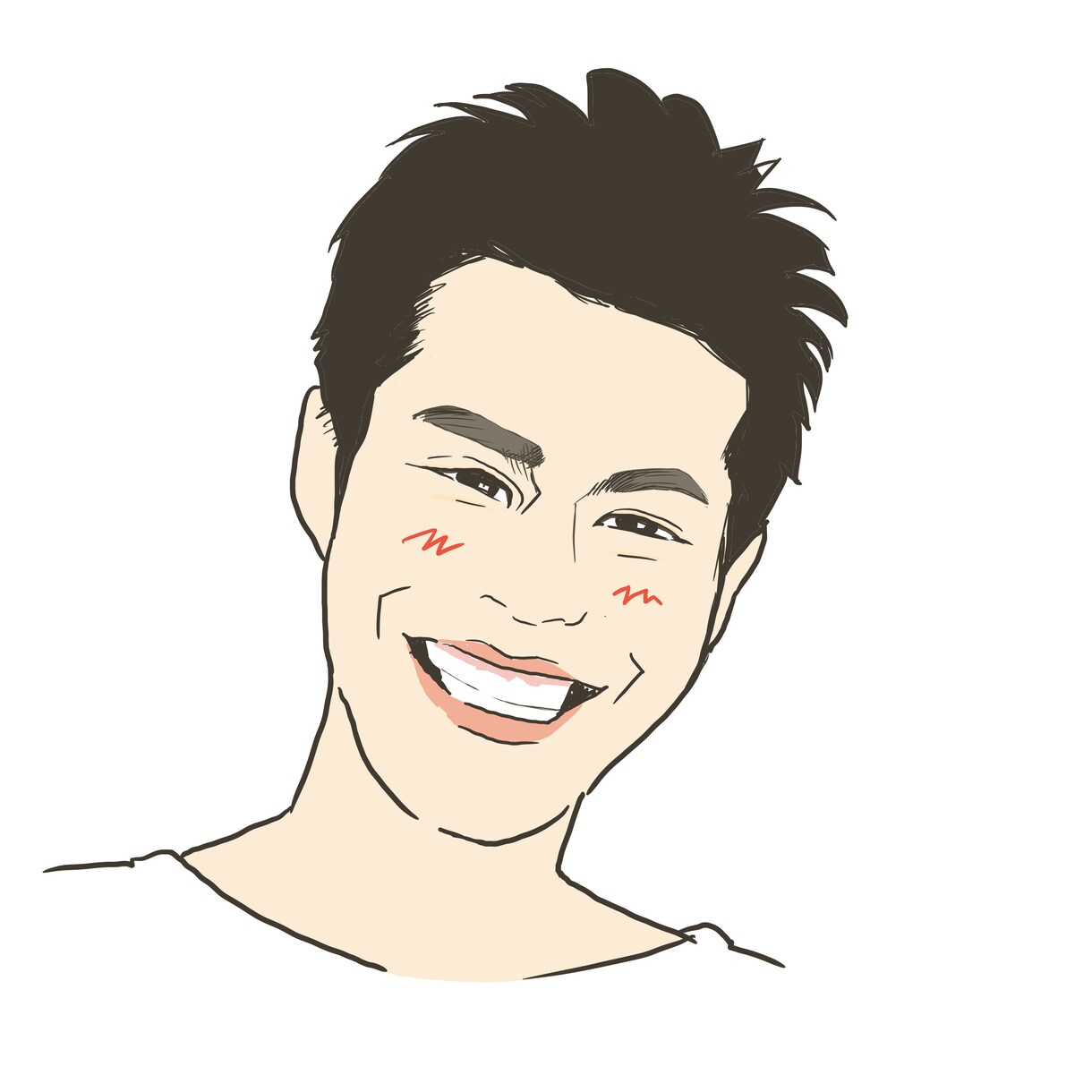 名刺や資料に載せやすいシンプルな似顔絵を描きます 写真は載せたくないけど、顔を覚えて欲しい方に似顔絵がお勧め！ イメージ9