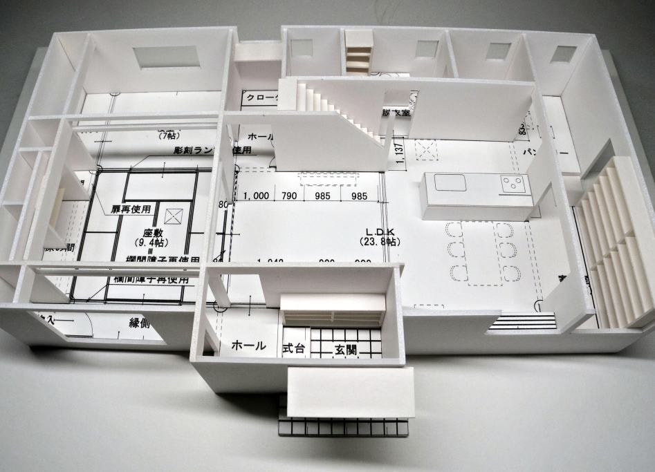 検討用スタディ模型、住宅模型、建築模型を製作します 住宅図面をカタチに、外観、間取り図を具体的なカタチに イメージ10