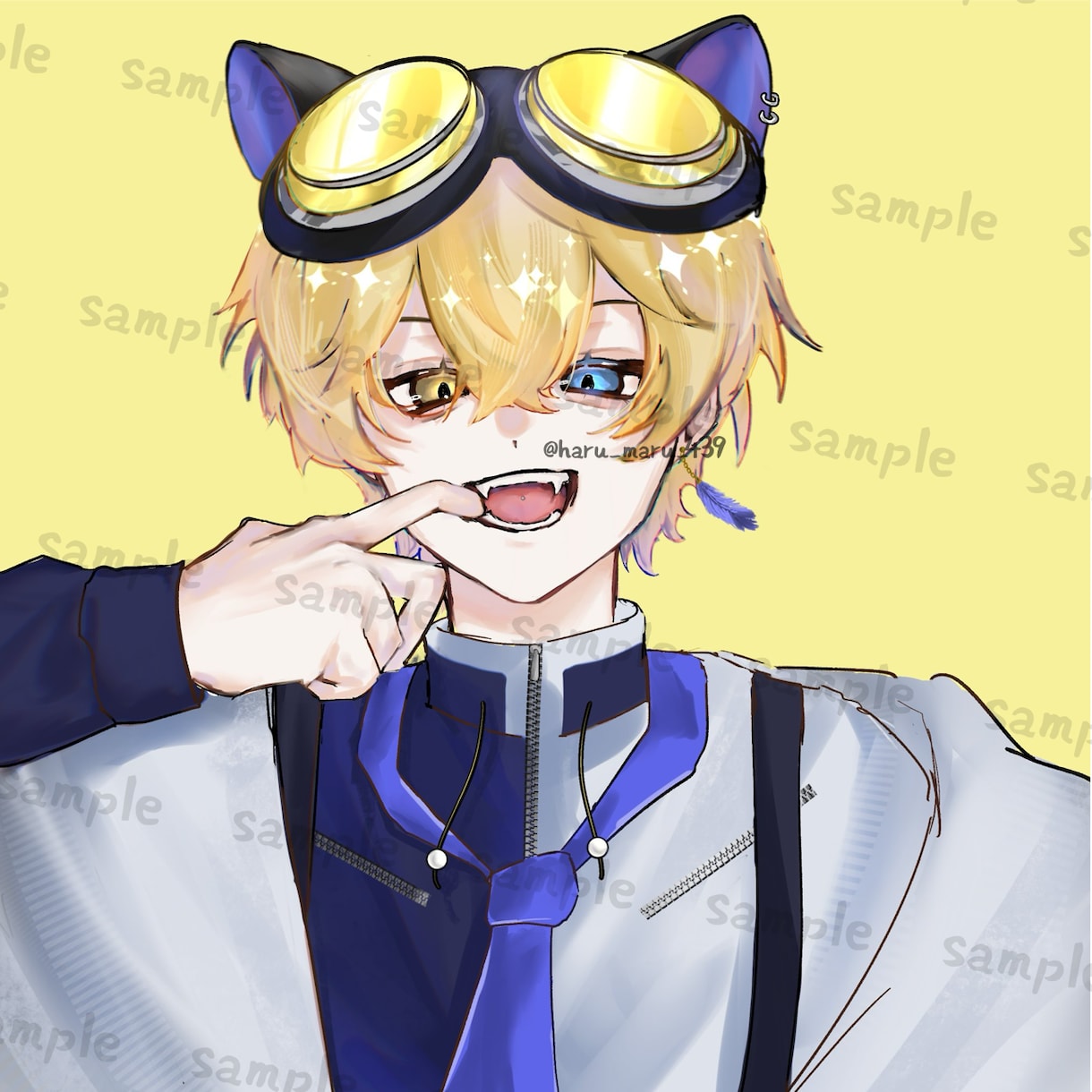 オリジナルキャラのバストアップイラストを描きます SNSアイコンや立ち絵にも使えるイラスト イメージ1