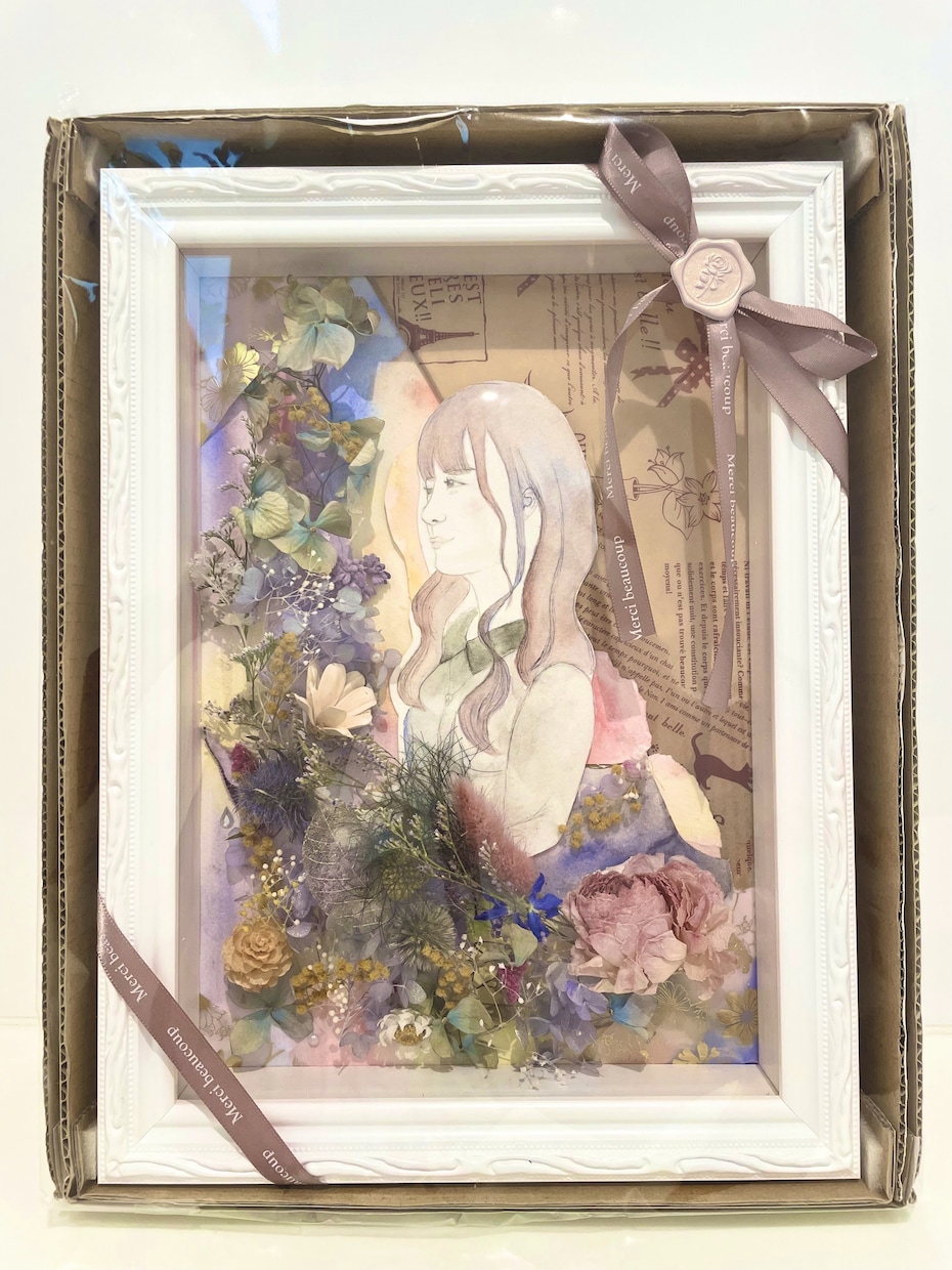 プロポーズの花　保存　記念　ブーケを残します A4サイズ　プレゼント　アフターブーケ　オーダーメイド イメージ3