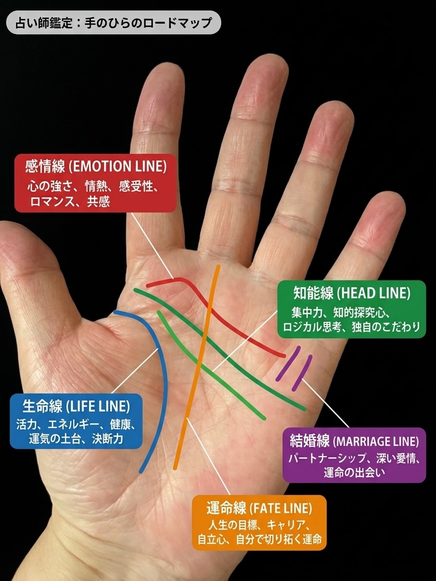 手相画像からあなたの運勢と未来を本格鑑定します 画像を送るだけ！手相から資質や機微を丁寧に読み解きます イメージ1