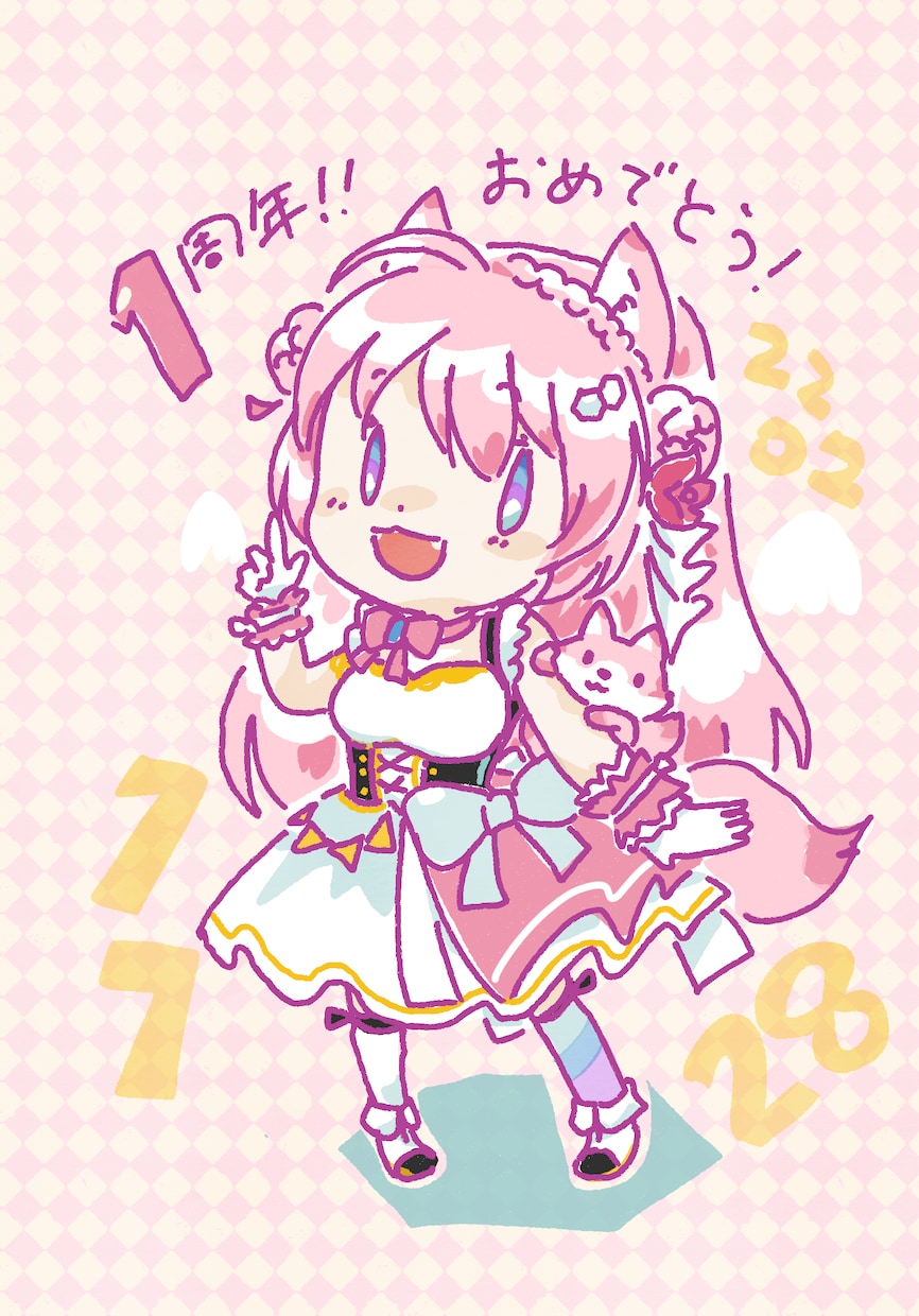 ミニキャライラスト作成します ふんわりかわいい、パキッとかわいいどっちが好き？ イメージ9