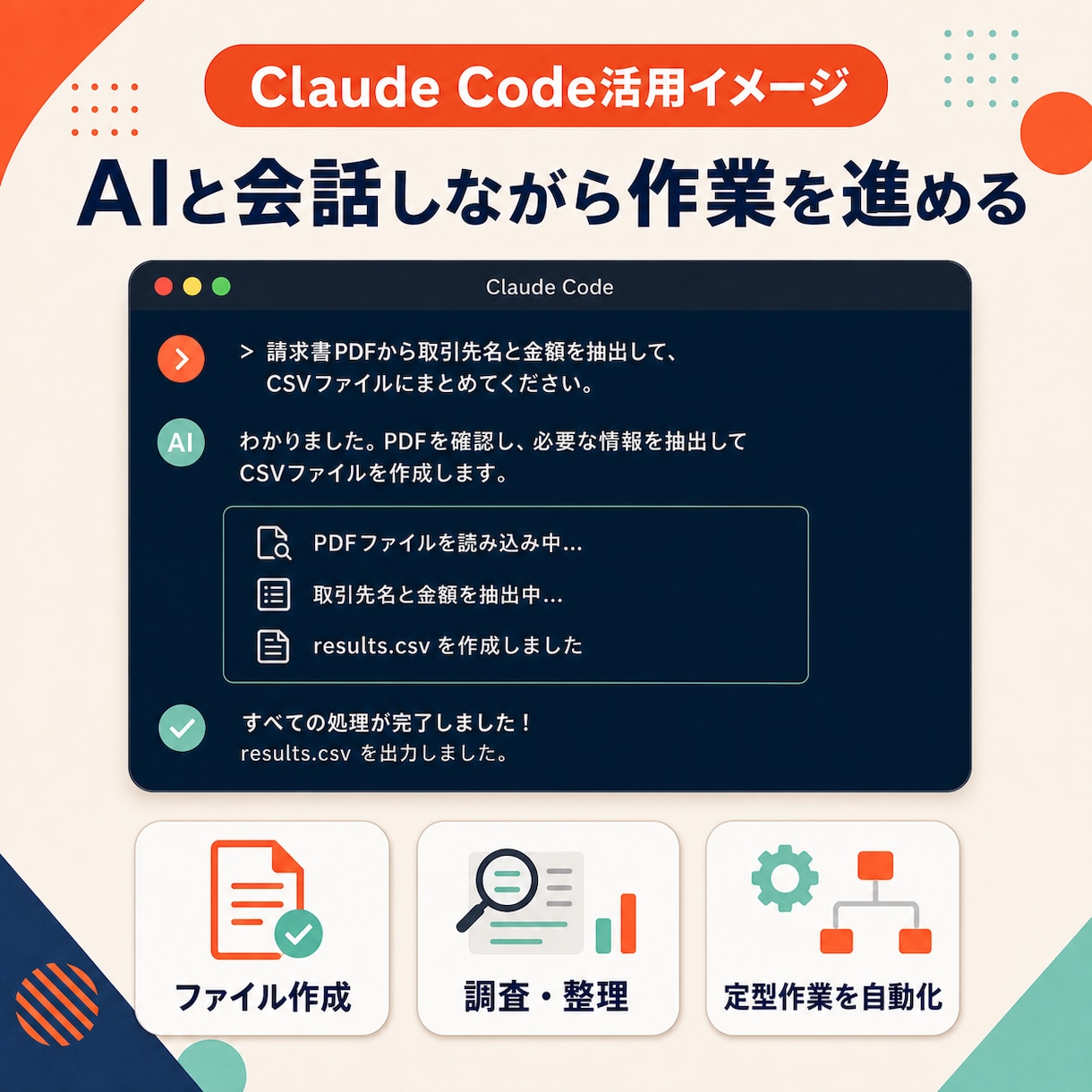 Claudeであなたの仕事を1つ効率化します 60分で業務専用プロンプトを一緒に完成させます イメージ2