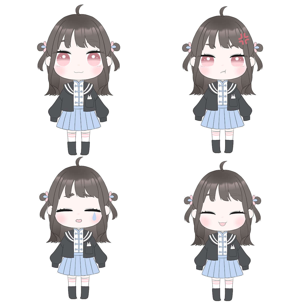 Vtuberデビューのお手伝いいたします キャラデザからモデリング、SDキャラも！ イメージ4