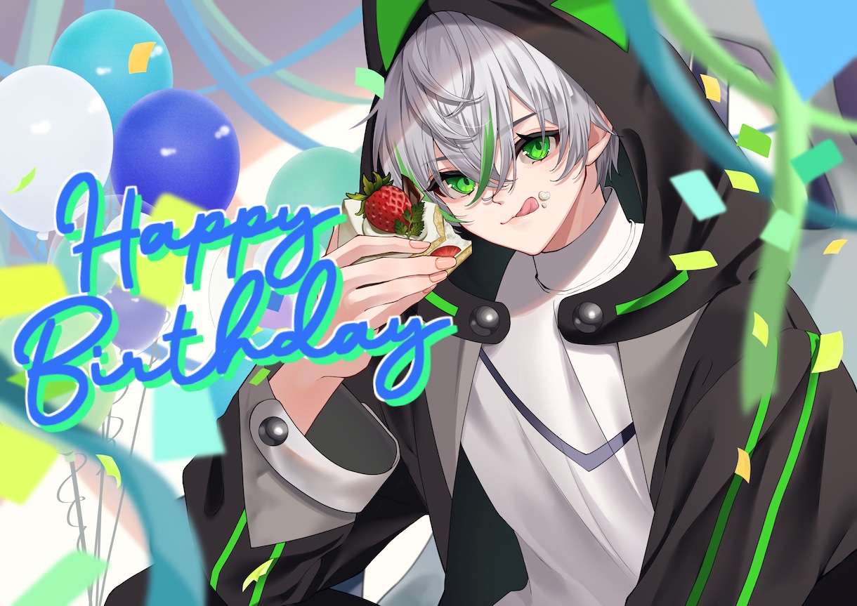 VTuber・配信活動向けイラスト描きます アイコン、記念絵、立ち絵、live２Dパーツ分け対応◎ イメージ10