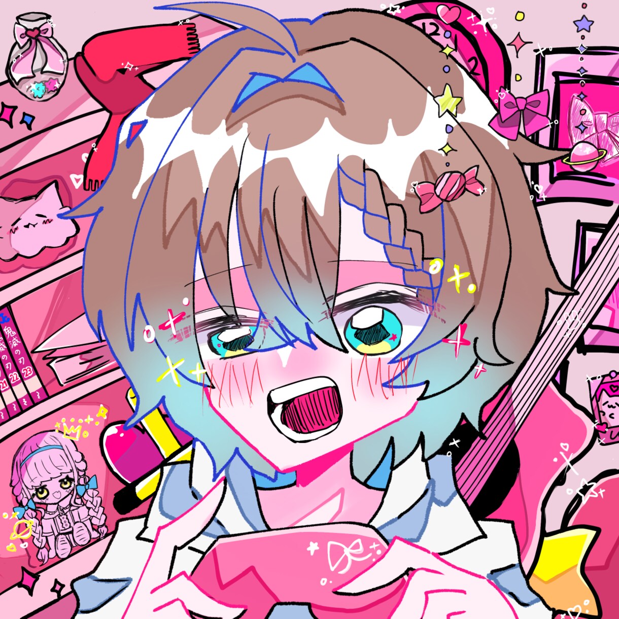 歌ってみた1枚絵など描きます キラキラした絵や詰め込み絵などが得意です！ イメージ5