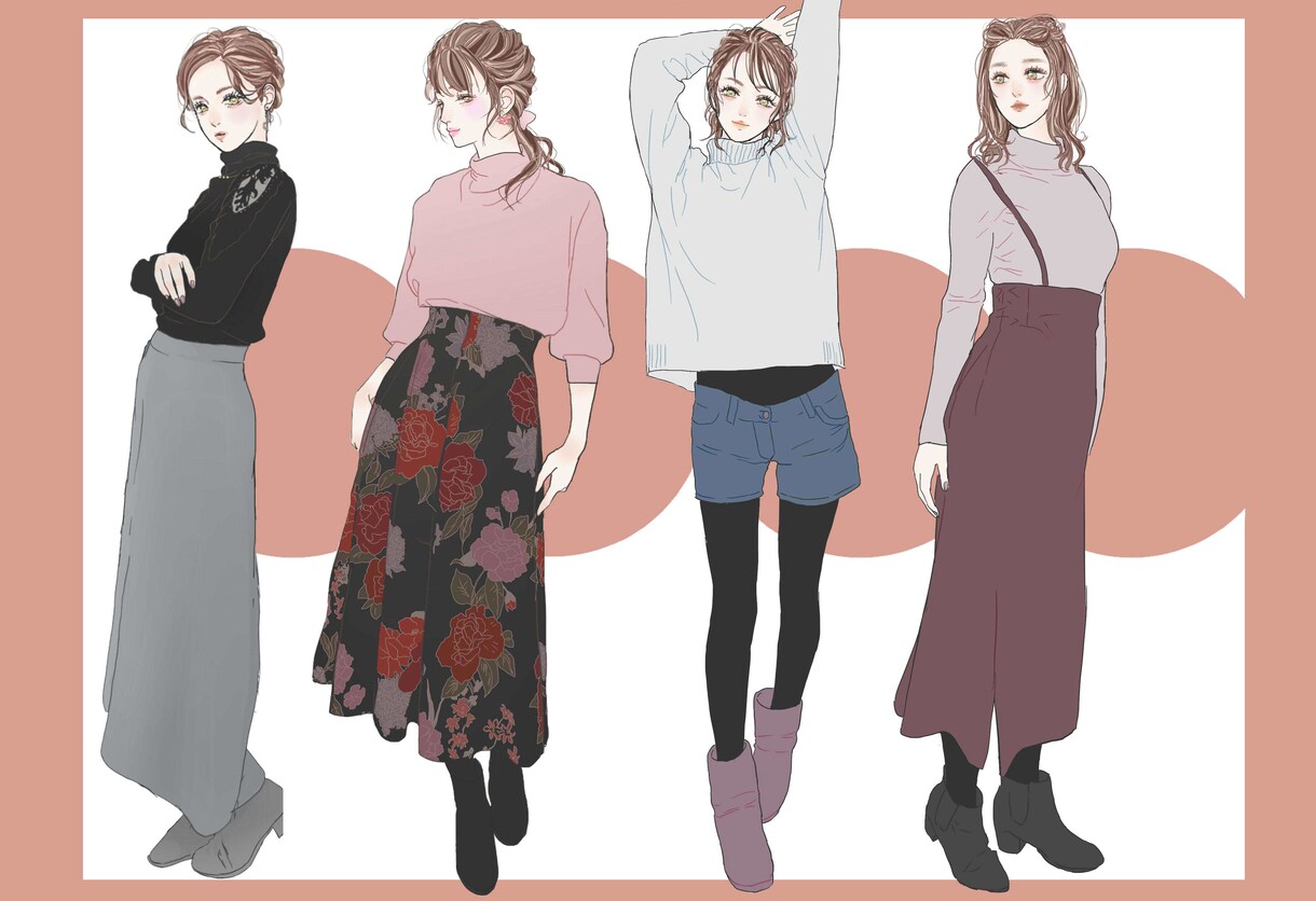 美容を大切にする方に！女性イラストを描きます 【あなただけ】の理想を詰め込んだ女性を求める方へ イメージ2