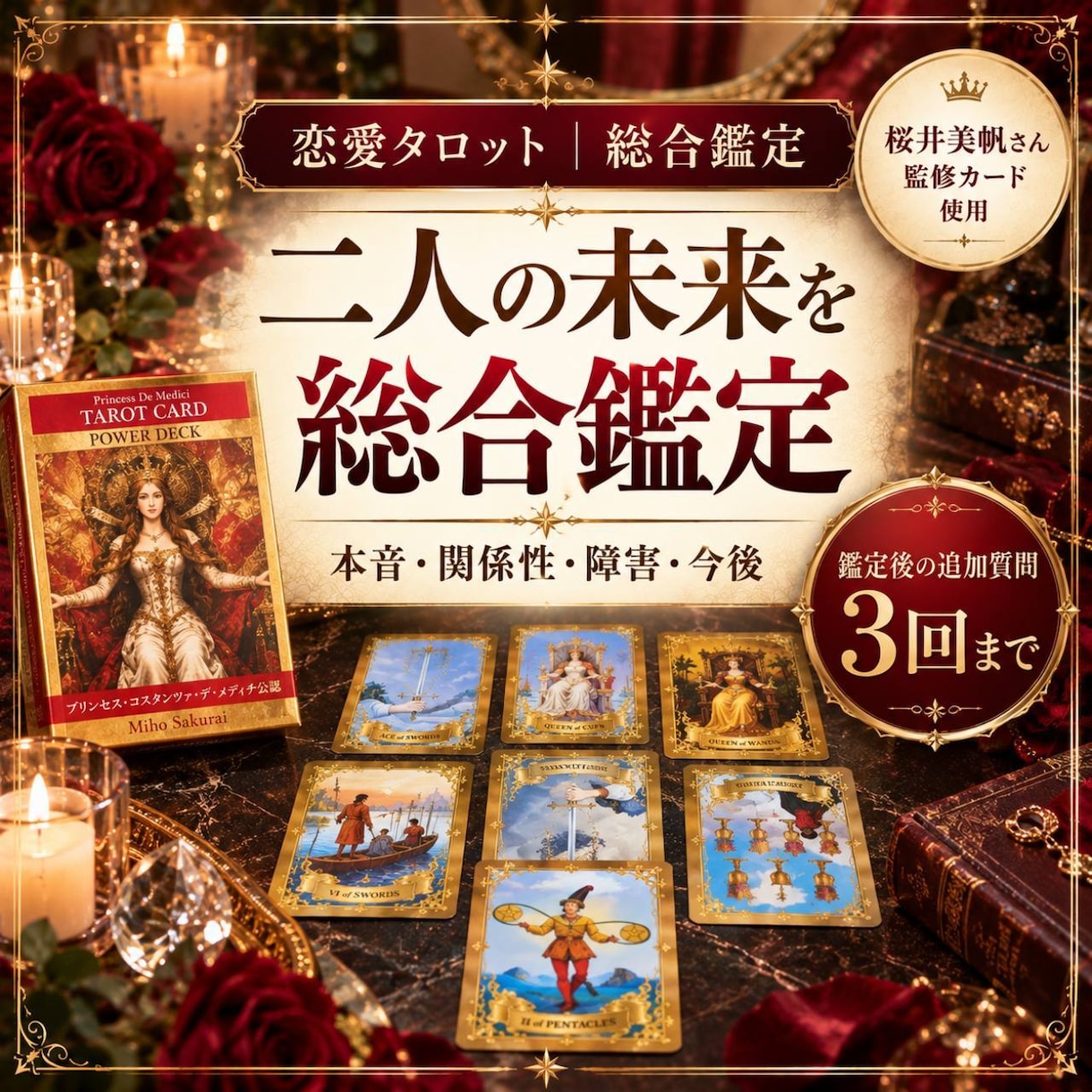 この恋は続く？二人の未来を総合鑑定します 本音・関係性・問題・今後をまとめて見ていきます イメージ1