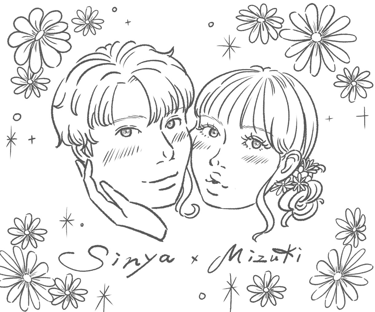 先着30名1000円引き！お洒落な似顔絵描きます プレゼントや記念日にぴったり♪ イメージ4