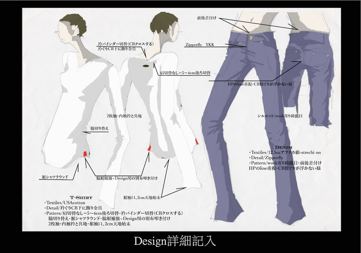 元ファッションデザイナーがデザイン画を描きます あなたに代わってプロがイメージをより魅力的に描きます✨ イメージ5